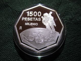 Spain 1500 Pesetas,  1999,  Millennium photo