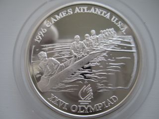 Romania 100 Lei,  1996,  1996 Olympic Games - U.  S.  A. ,  Scullcraft With Rowers photo