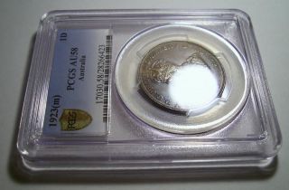 Australia Pcgs Coin One Penny 1923 Au58 Rare 28266423 photo