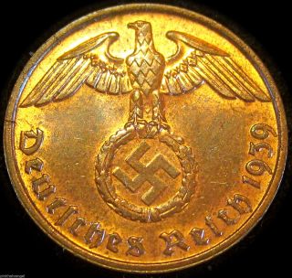 German 3rd Reich - Reichspfennig Coin - 1939b photo