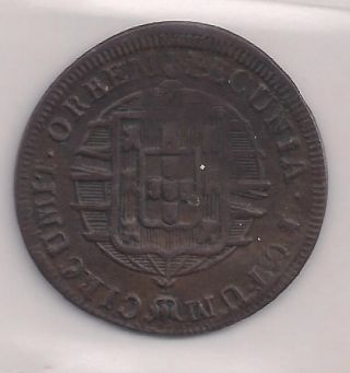 Brazil X Reis Copper 1822 - R D.  Ioannes Vi Better Very Fine Variety Unlisted Rare photo