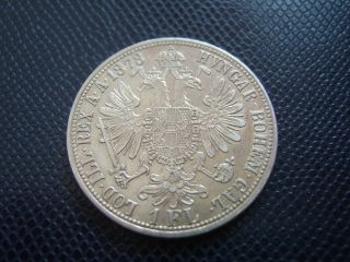 Austria - Hungary / Silver 1 Florin 5.  / Extra / 1878 photo