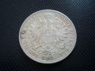 Austria - Hungary / Silver 1 Florin 6.  / Extra / 1885 photo