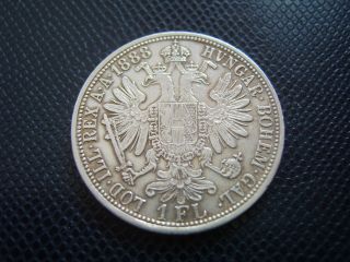 Austria - Hungary / Silver 1 Florin 5.  / 1888 photo