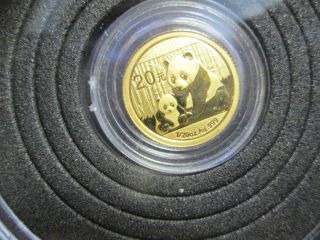 2012 1/20 Oz Gold Chinese Panda Coin photo