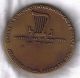 Israel 1970 4th Harp Competition Official Award Medal 59mm 100g Bronze Middle East photo 1