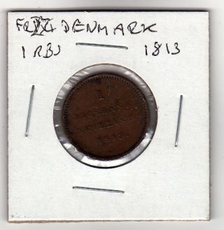Denmark 1 Rigsbankskilling 1813 photo