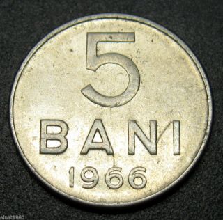 Romania 5 Bani 1966 Coin Km 92 Rsr (a1) Registered With Tracking photo