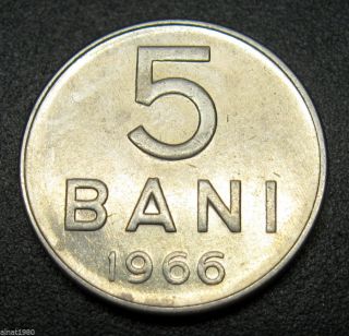 Romania 5 Bani 1966 Coin Km 92 Rsr (a2) Registered With Tracking photo