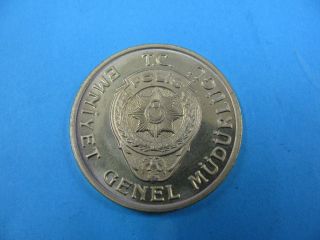Ac - 150th Anniversary Of Turkish Police 1995 Medallion 1845 - 1995 photo