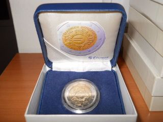 Greece 2 Euro Commemorative 10 Years Of Euro Cash Currency 2012 Unc On Box photo