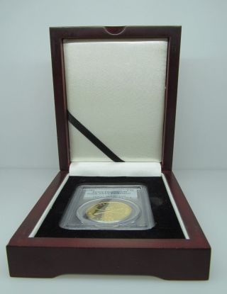 1985 Pcgs Pr69 Dcam - South Africa Parliament - 75th Anniversary - 1 Ozt Fine Gold photo