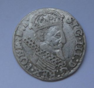 Poland - 3 Gross 1623 - Sigis Iii - Silver Coin Rare photo