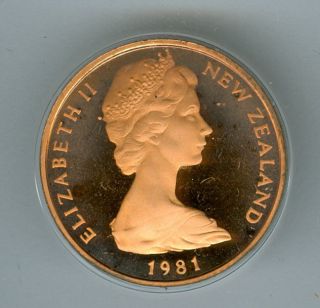 1981 Zealand 2 Cents Red Sp Heavy Cameo Finest Graded. photo