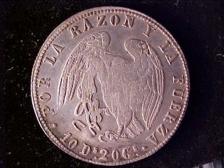 Chile 8 Reales 1839ij Vf Light Scratches On Eagle photo