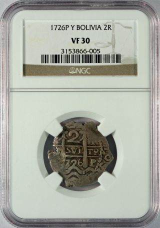 1726p Y Boliva 2r Ngc Vf30 Great Eye Appeal photo
