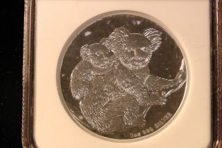 2008 Australia $1 Koala Gem Bu Ngc - One Of First 8000 Struck photo