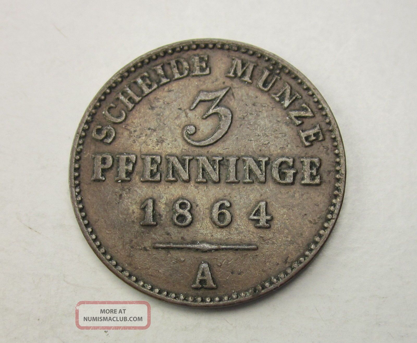 2 pfennig 1864 sachsen