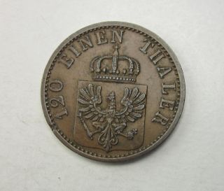 German States Prussia Copper 3 Pfennig 1870c photo