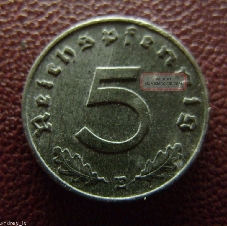 1941 deutsches reich 5 coin value