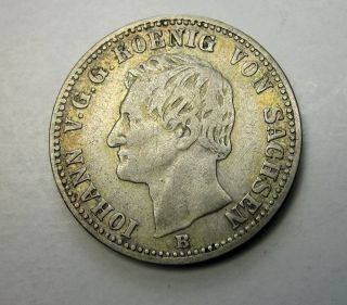 German States Saxony - Albertine 1/6 Thaler,  1/4 Gulden,  1863b photo