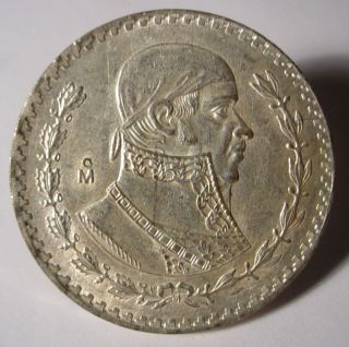 Vintage 1963 Peso Estados Mexico Mexicanos Silver Coin photo