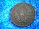Paraguay: Scarce 2 Centesimos 1870 Thick Copper Coin Extremeley Fine Plus South America photo 1