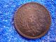 Paraguay: Scarce 2 Centesimos 1870 Thick Copper Coin Extremeley Fine Plus South America photo 5