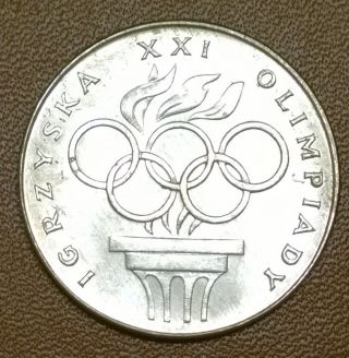 Poland Silver 750 Coin Olympic Games Low Mintage Only 6048 photo