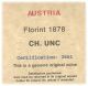Austria - Franz Josef - Florint 1878 Ch.  Unc - Silver Europe photo 2