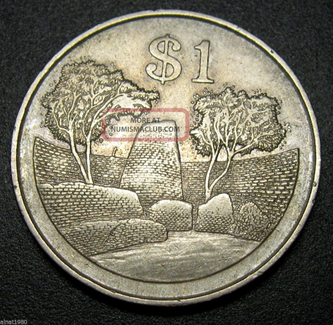 Zimbabwe 1 Dollar Coin 1980 Km 6 Bird