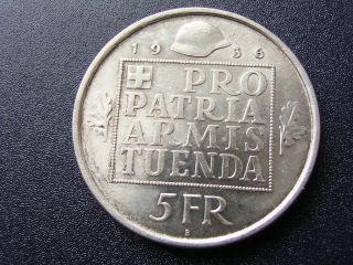 Wow 5 Franc 1936 Pro Patria Commemorative Au photo