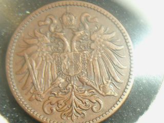 1912 Austria 2 Heller - Coin - photo
