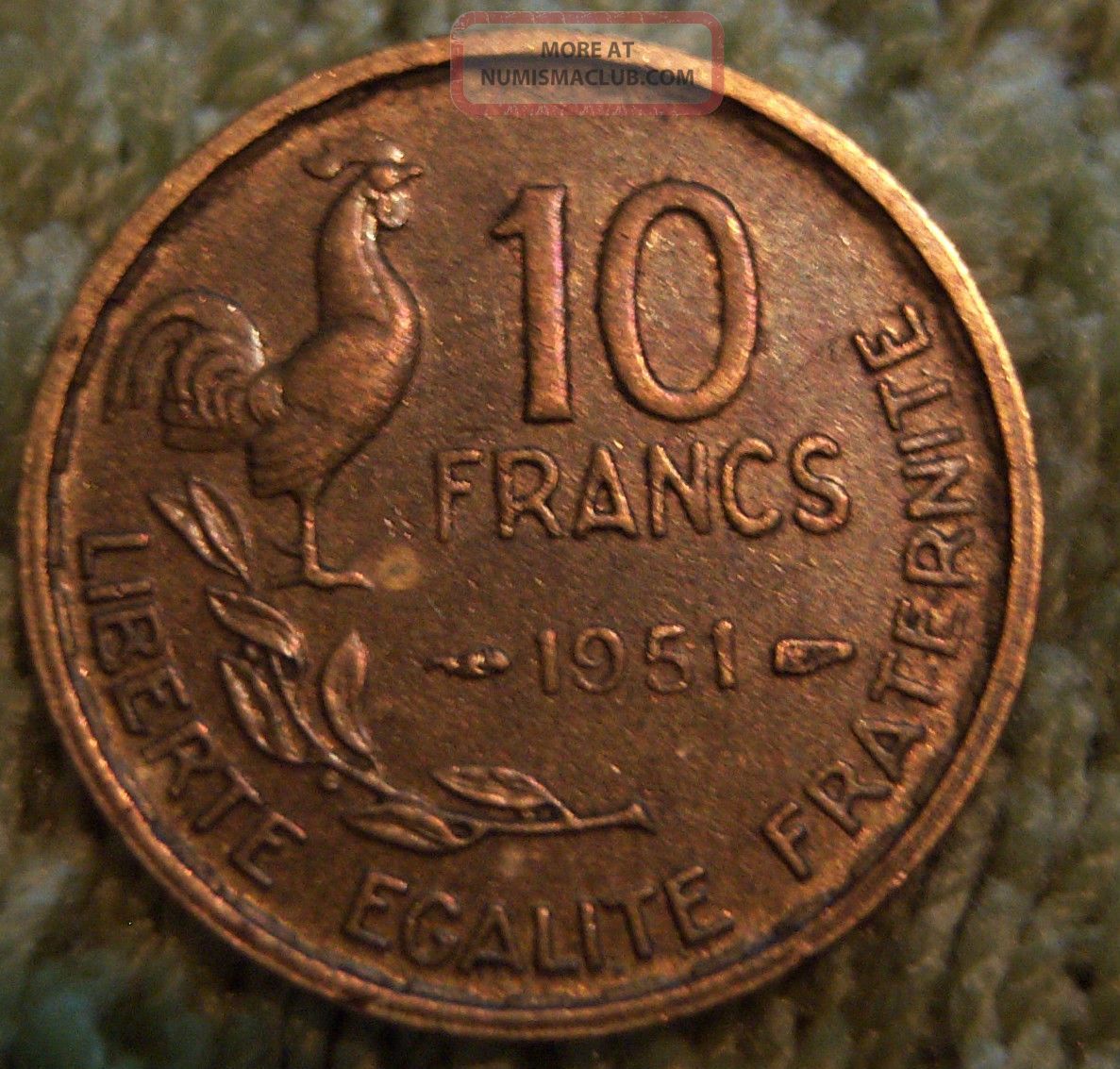 France 10 Francs 1951 Inv 80