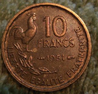 France 10 Francs 1951 Inv 80 photo