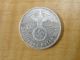 1938 Germany 2 Marks Mark G Nazi Hindenburg Deutches Reich Silver Coin 3648 Germany photo 4