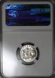 1943 - D Ngc Ms 63 Bu Australia Silver 6 Pence (king George Vi) Wwii Denver Coin Australia photo 3
