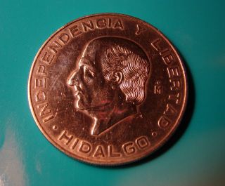 Mexico 10 Pesos Hidalgo 1956 Silver photo