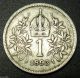 Austria 1 Corona Silver Coin 1893 Km 2804 (a5) Europe photo 1
