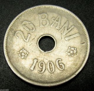 Romania 20 Bani 1906 Coin Km 33 (a3) photo