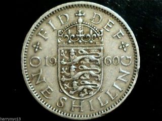 1960 Great Britain Shilling English Crest D photo