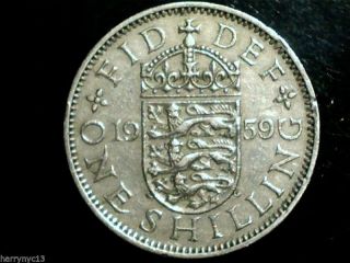 1959 Great Britain Shilling English Crest A photo