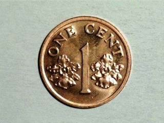 1994 Singapore 1 Cent,  Unc Scarce World Coin photo