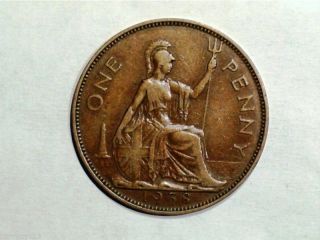 1938 Great Britain Large Penny,  George Vi, photo