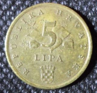 C34 Coin 5 Lipa 2000 Croatia Hrvatska photo