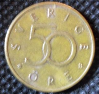 C71 Coin 50 Ore 2002 Sweden Sverige photo