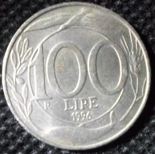 M70 Coin 100 Lire 1996 Italia Italy photo