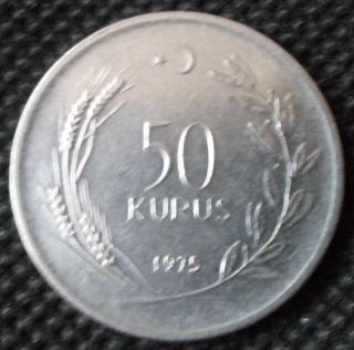 M46 Coin 50 Kurus 1975 Turkey photo