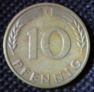 M42 Coin 10 Pfennig 1950 Germany Deutschland photo