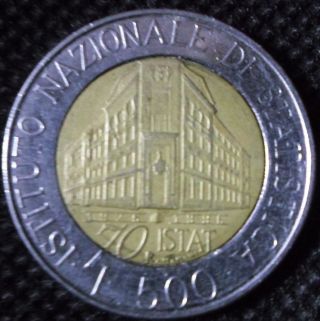 M55 Coin 500 Lire 1996 Istituto Nationale Di Statistica Italia Italy photo
